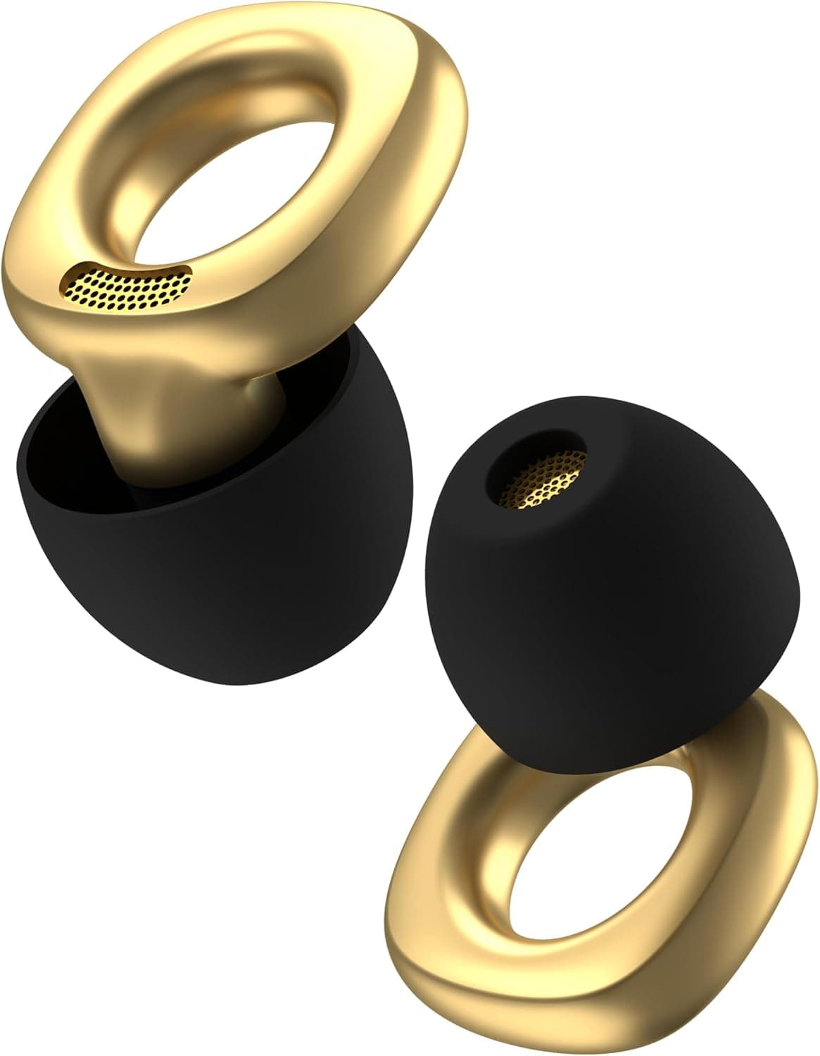 Audree Style Ear Plugs for Noise Reduction, Reusable High Fidelity Earplugs for Concerts, Musicians, Motorcycles, Study, Parent, Party, Flights & Noise Sensitivity, 18-29dB Noise Cancelling, Gold