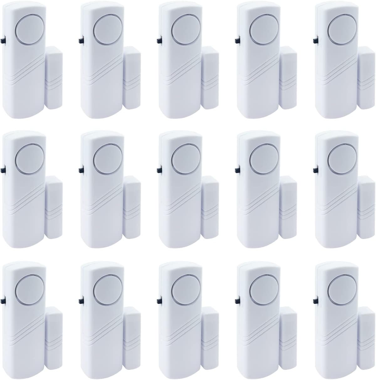 Door Window Alarm, 90DB Door Alarms for Kids Safety, Door Window Burglar Alarm-Window Pool Alarms for Home (15 Pack)